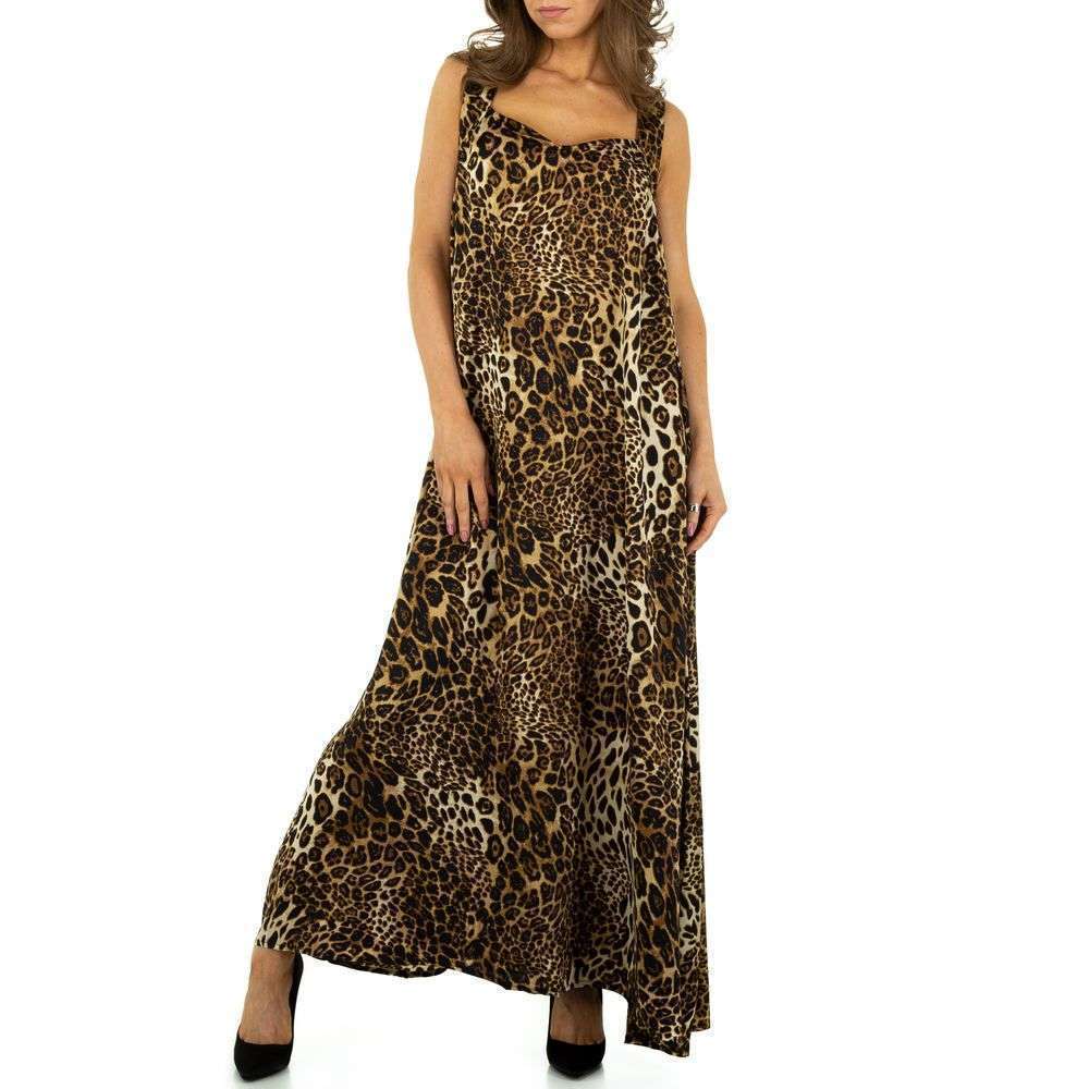 Rochie ocazie lunga - JCL   imprimeu leopard dama