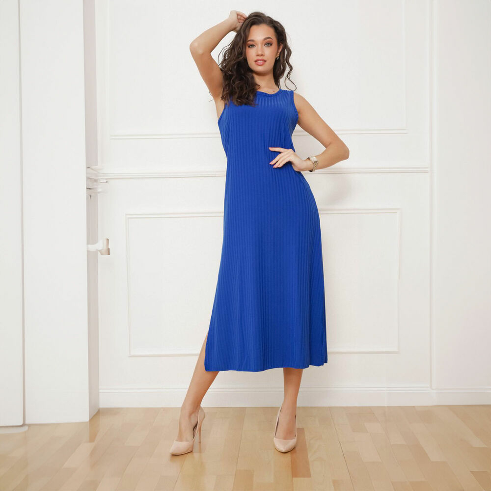 Rochie lunga Metrofive - albastru dama