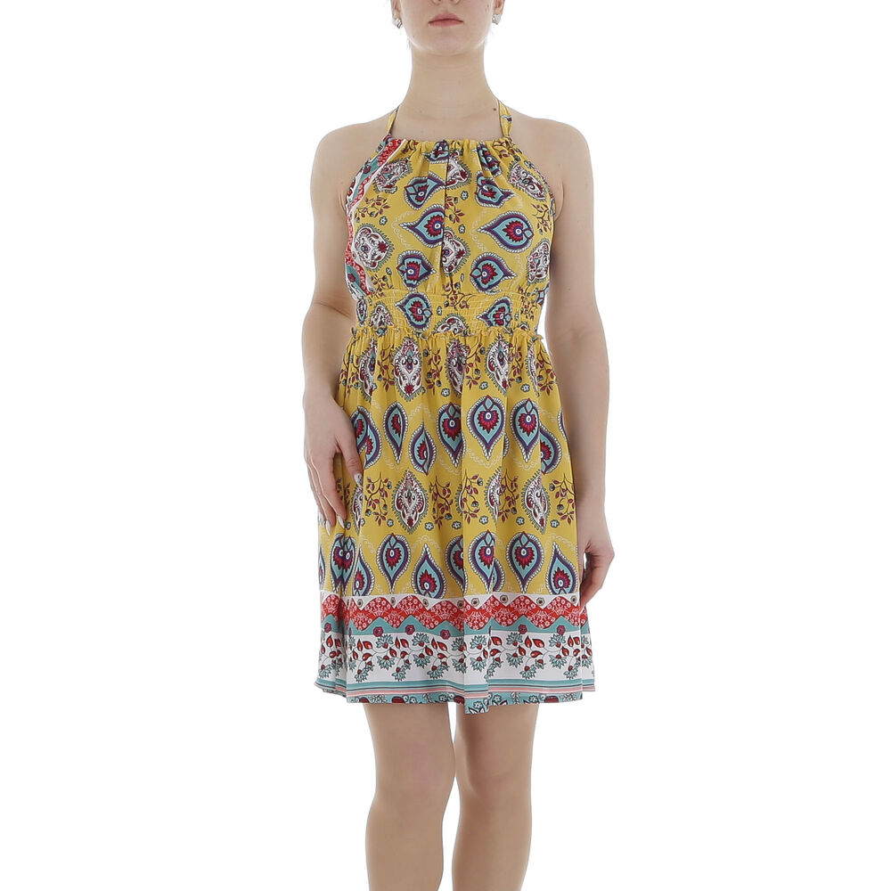Rochie mini AOSEN - galben dama