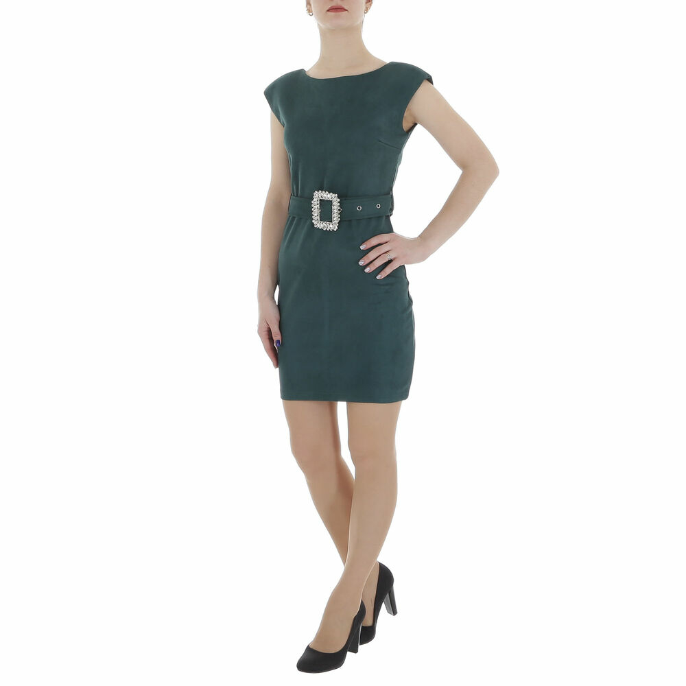 Rochie cocktail scurta - Emma & Ashley verde dama