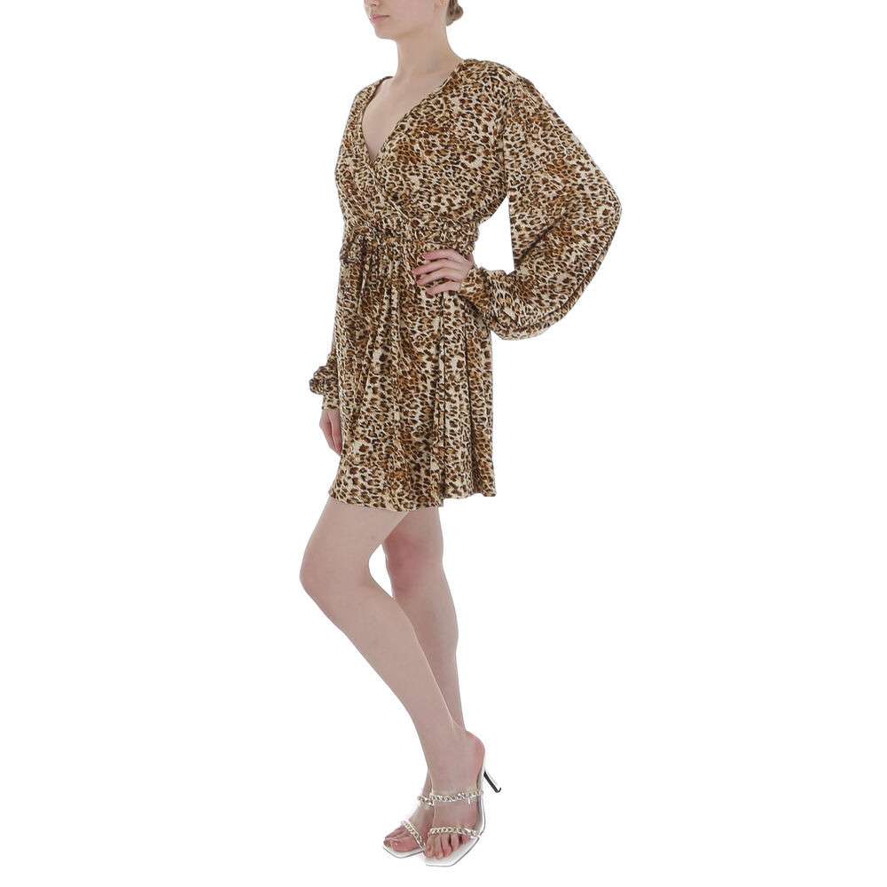 Rochie mini - JCL imprimeu leopard dama