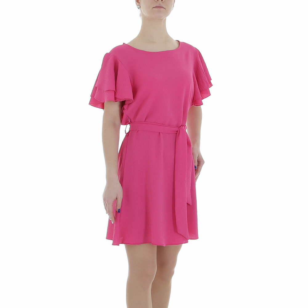 Rochie scurta de vara - roz fuchsia dama