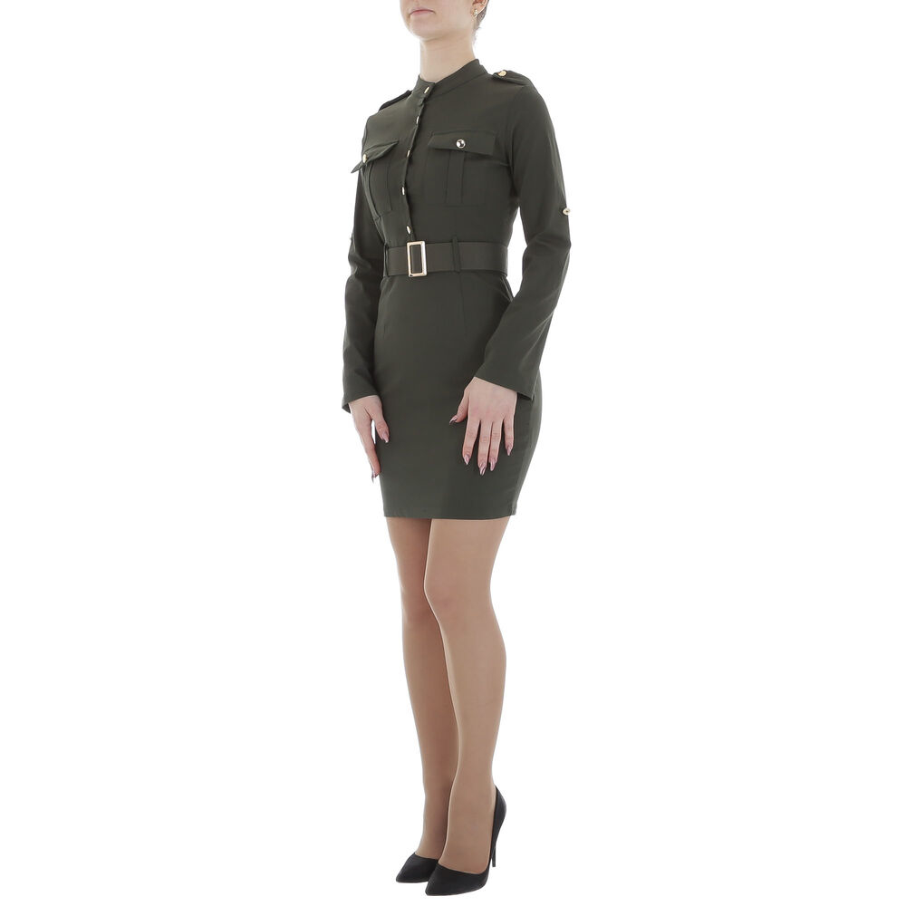 Rochie tip bluza Metrofive - kaki dama