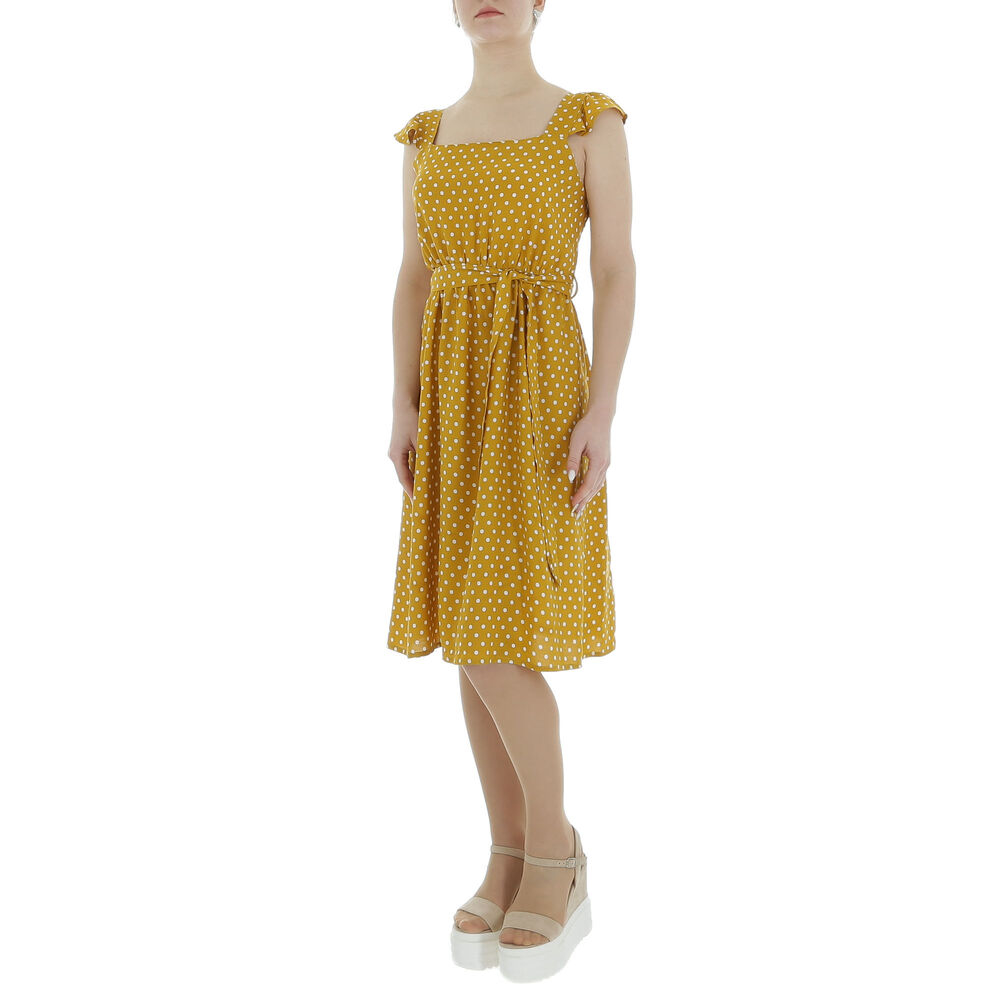 Rochie vara AOSEN - galben mustar dama