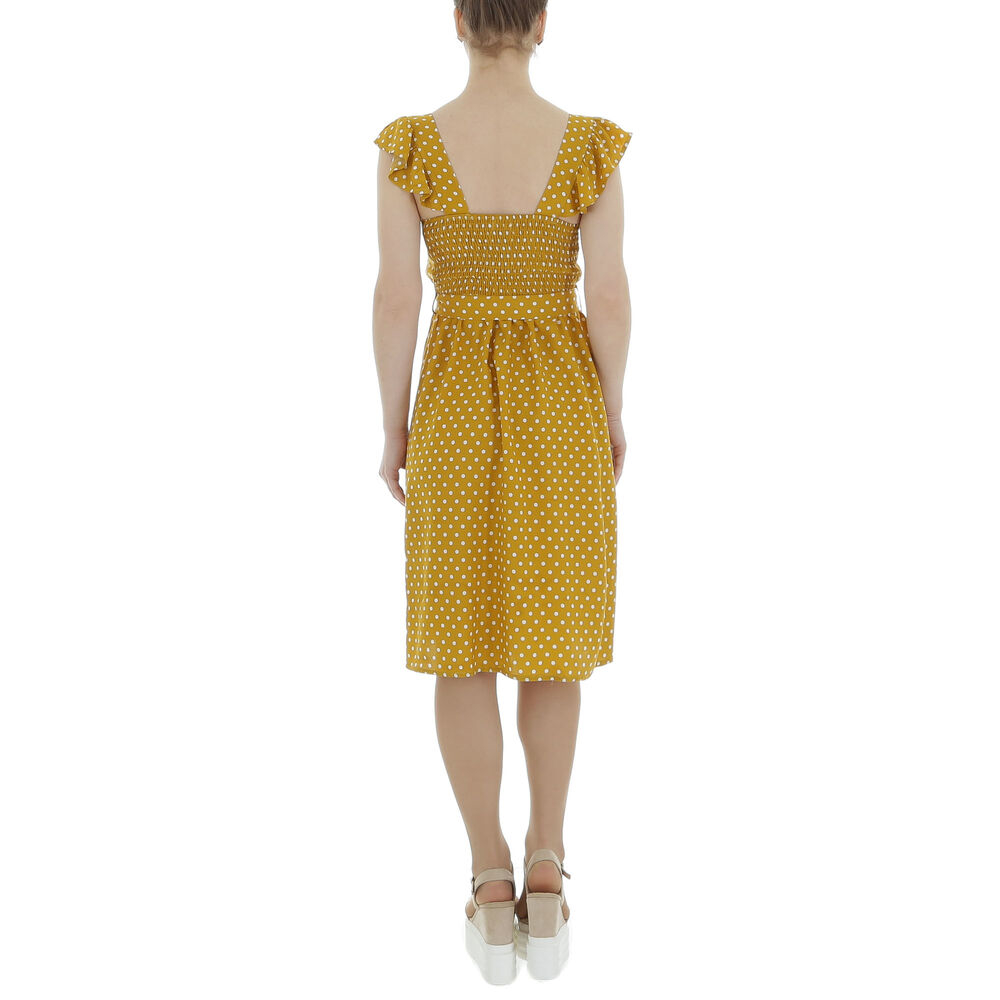 Rochie vara AOSEN - galben mustar dama