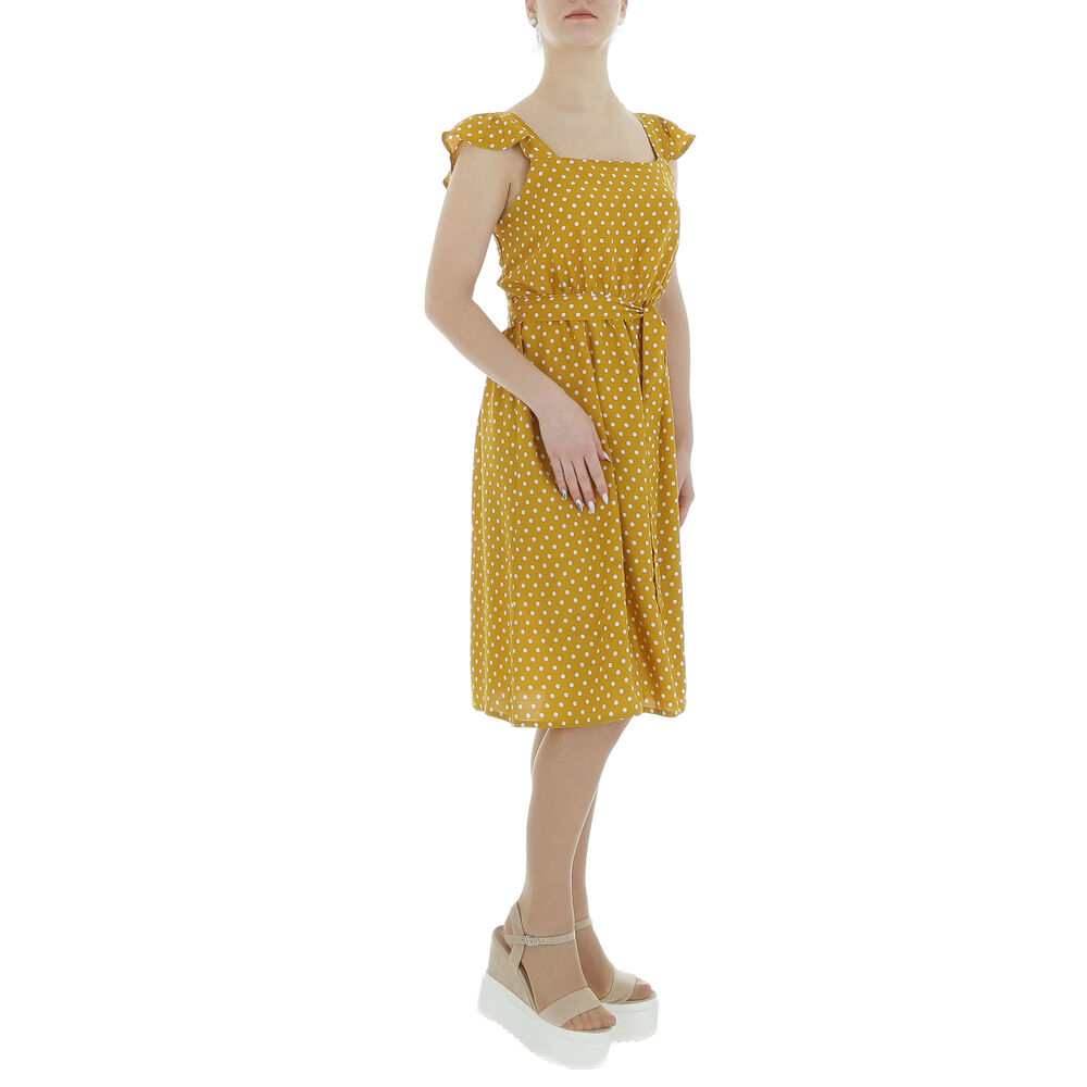 Rochie vara AOSEN - galben mustar dama