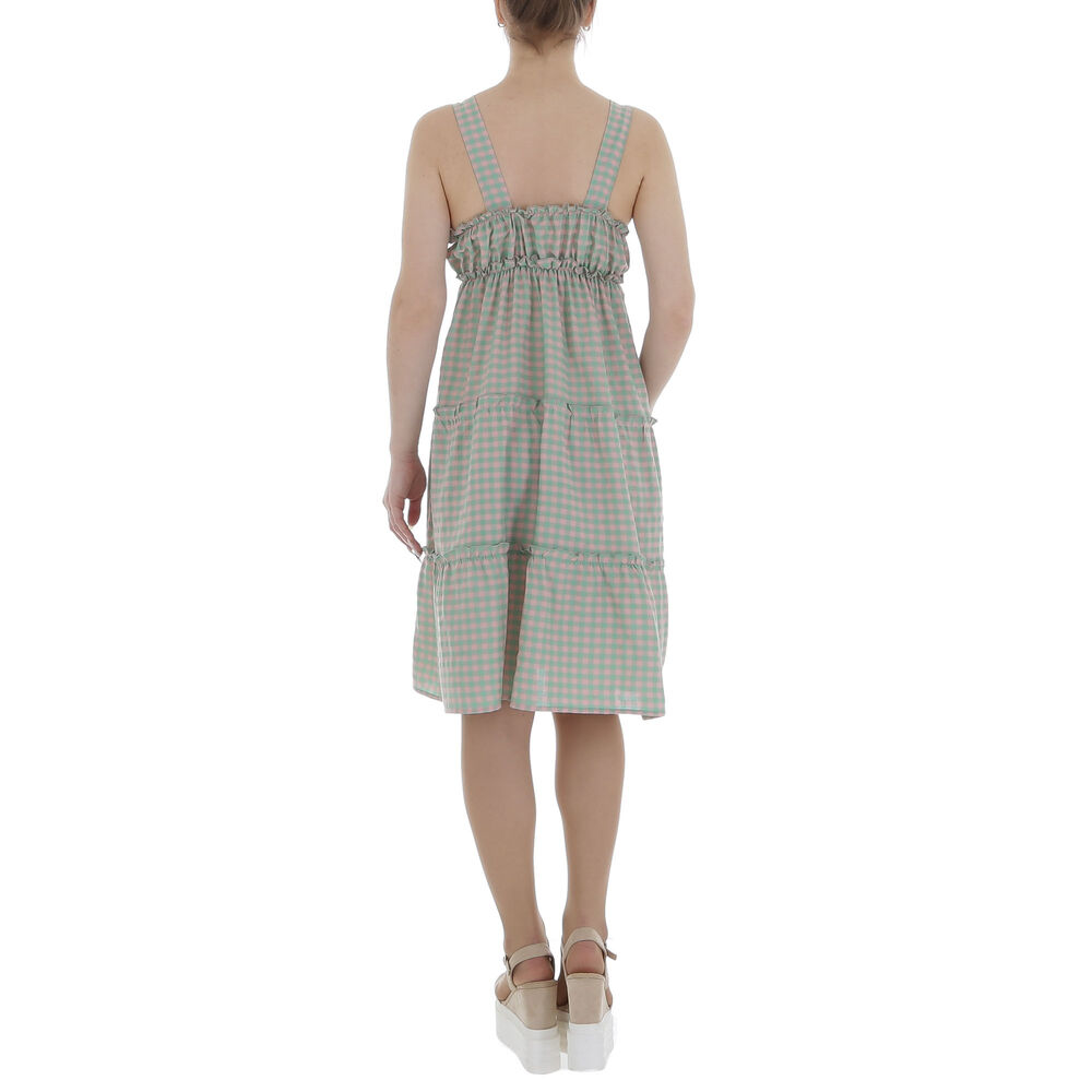 Rochie midi evazata - verde dama
