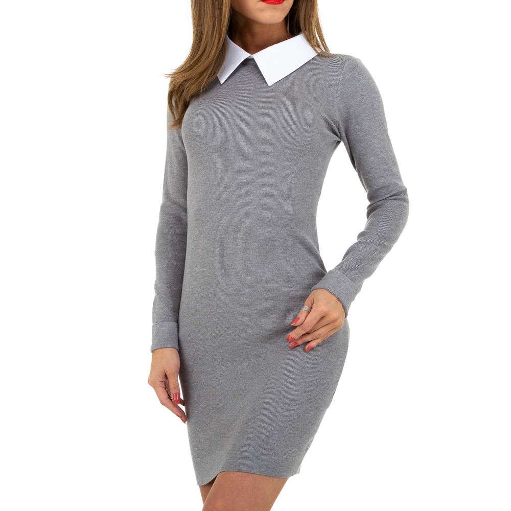 Rochie office mulata - gri dama