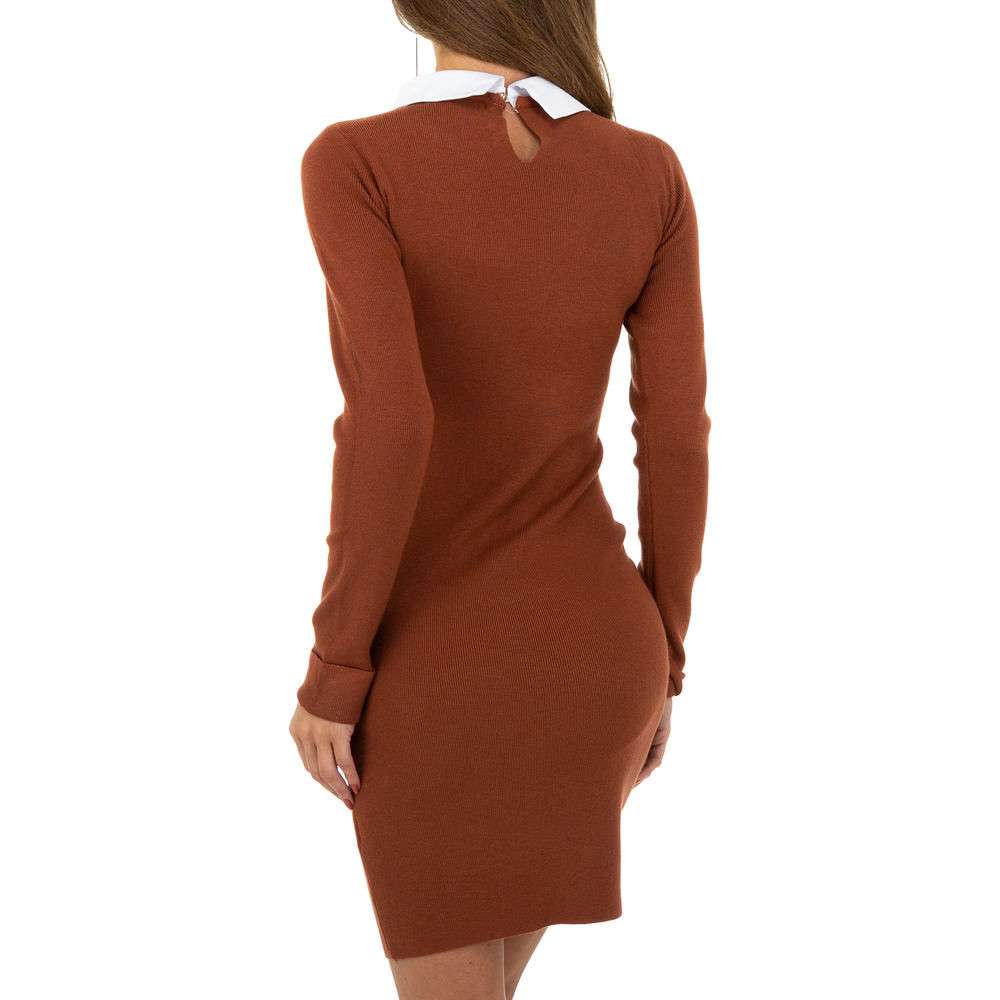 Rochie office mulata - maro dama