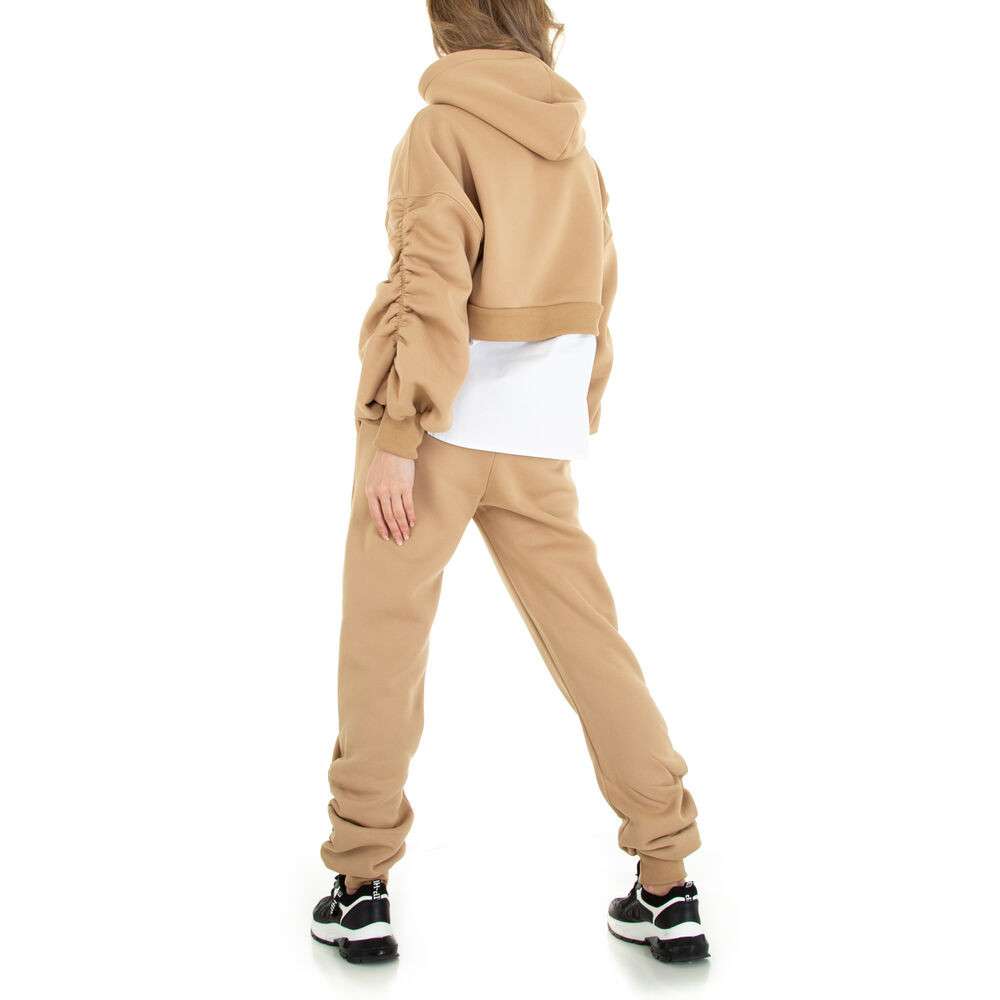 Compleu sport cu gluga - kaki dama