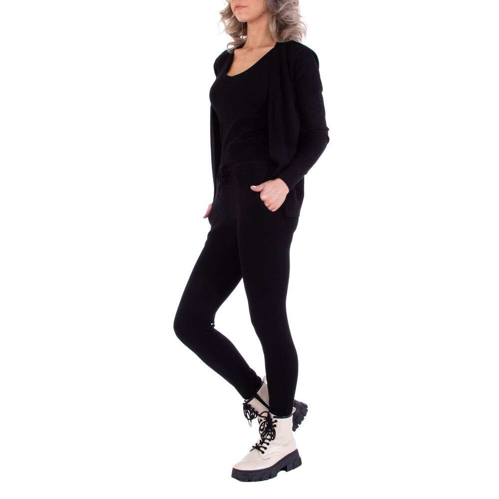 Compleu casual din 3 piese - Emmash   negru dama