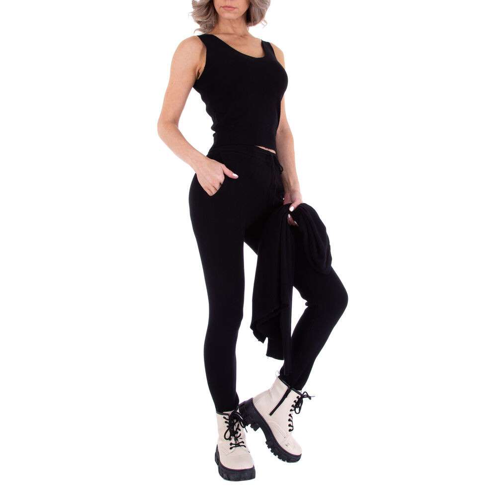 Compleu casual din 3 piese - Emmash   negru dama