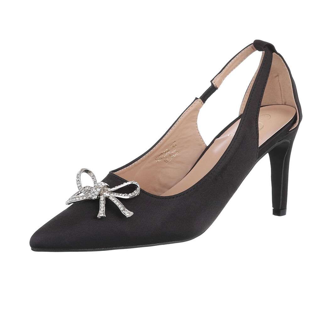 Pantofi eleganti cu toc - negru dama