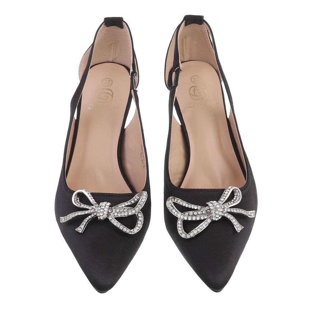 Pantofi eleganti cu toc - negru dama