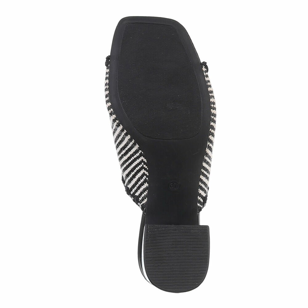 Slapi eleganti fara toc - negru dama
