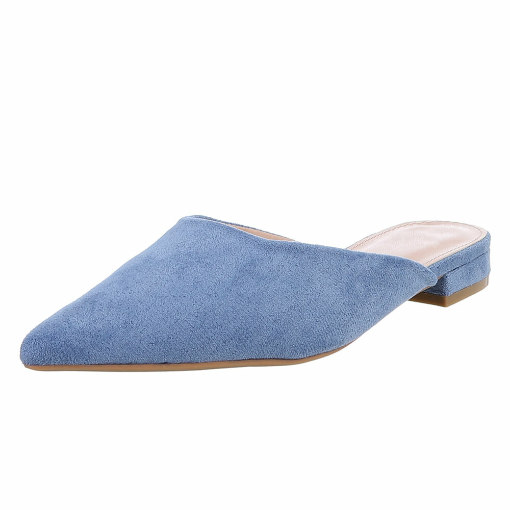 Sandale joase plat - albastru dama