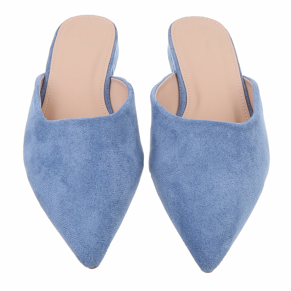 Sandale joase plat - albastru dama