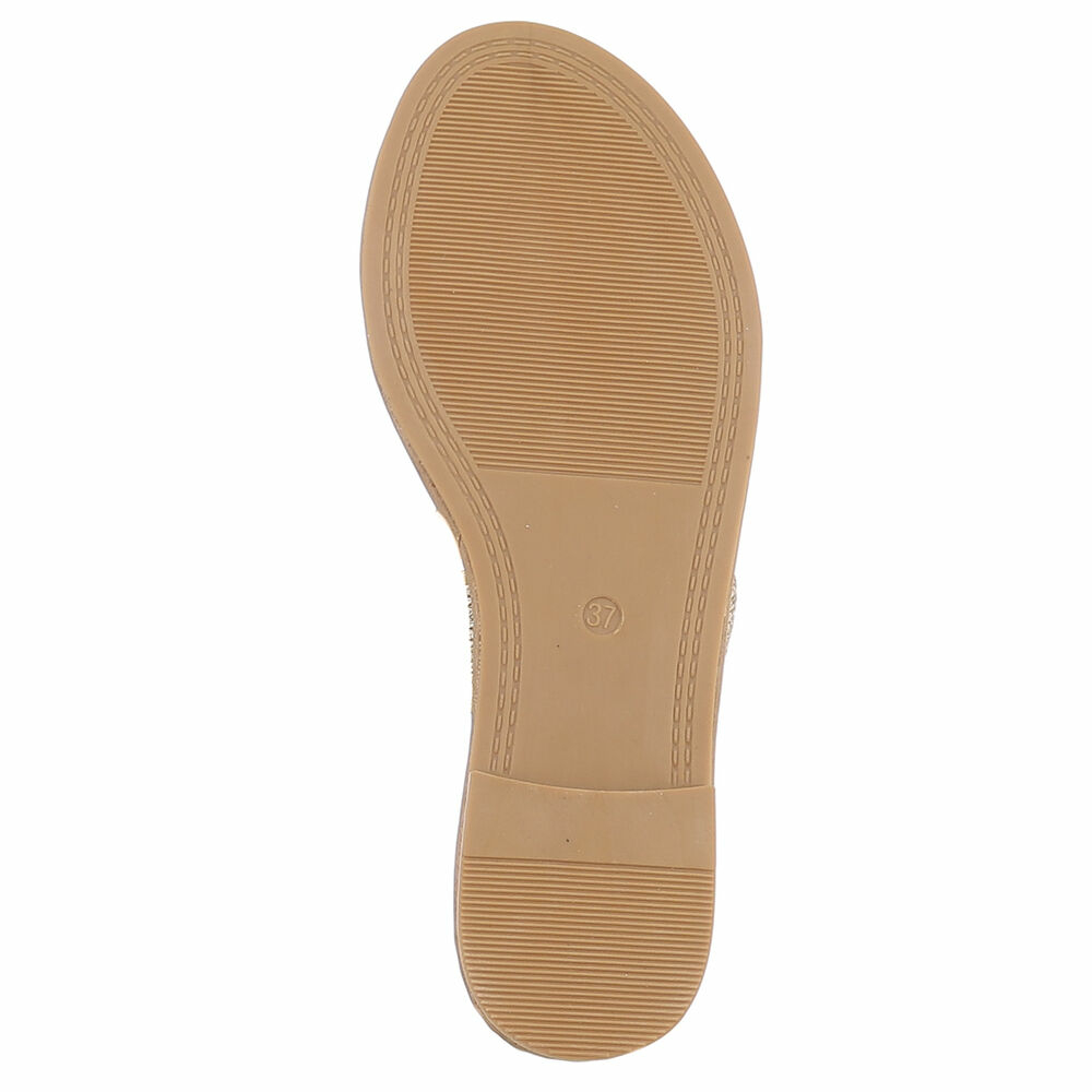 Sandale joase plat - argintiu dama