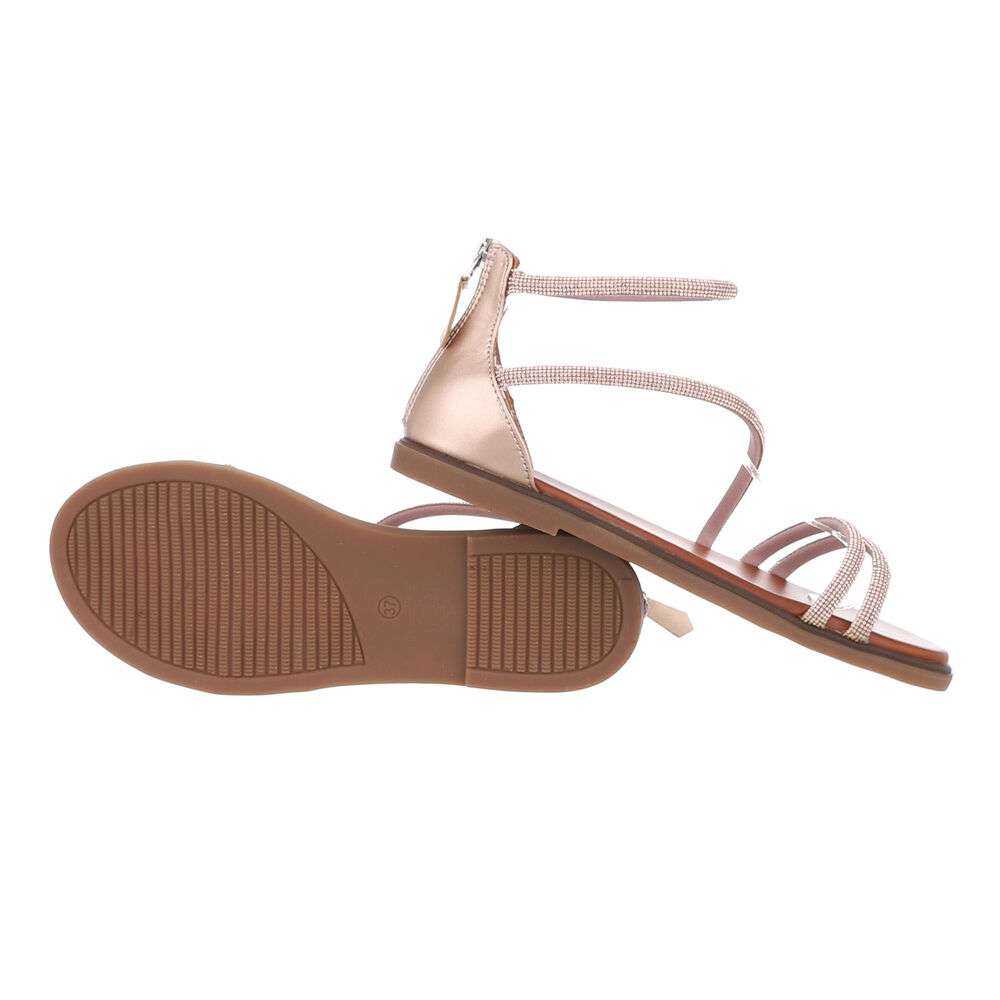 Sandale joase plat - bej dama