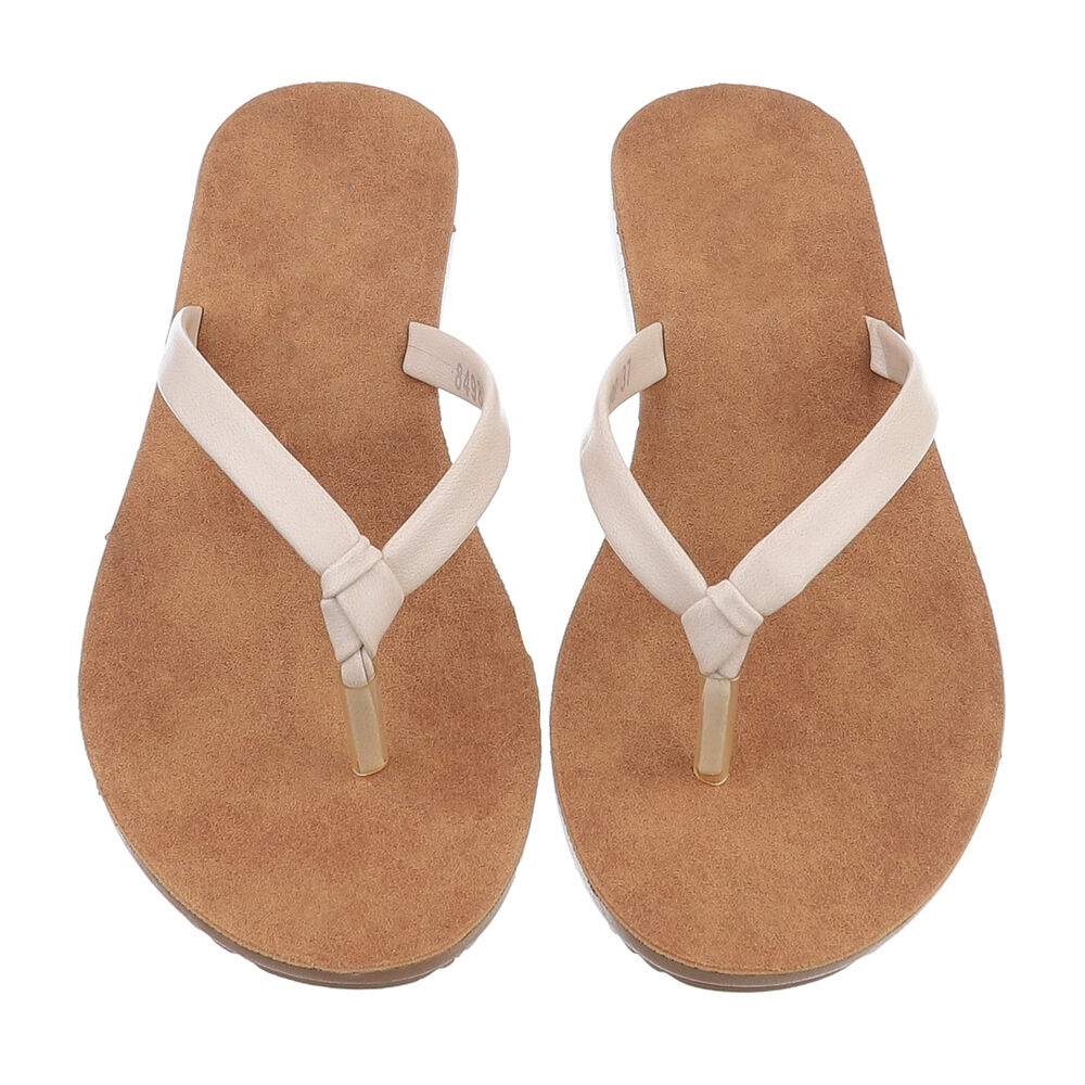 Sandale joase plat - bej dama
