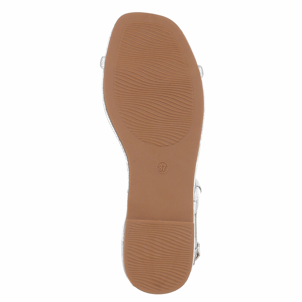Sandale joase plat - bej dama