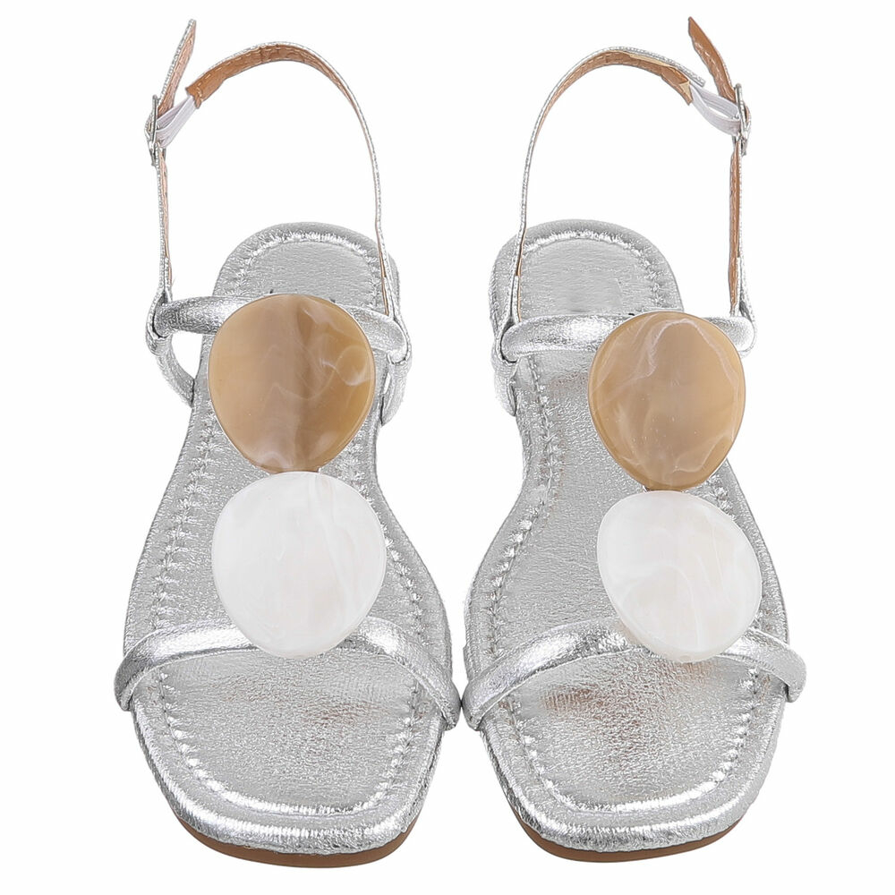 Sandale joase plat - bej dama