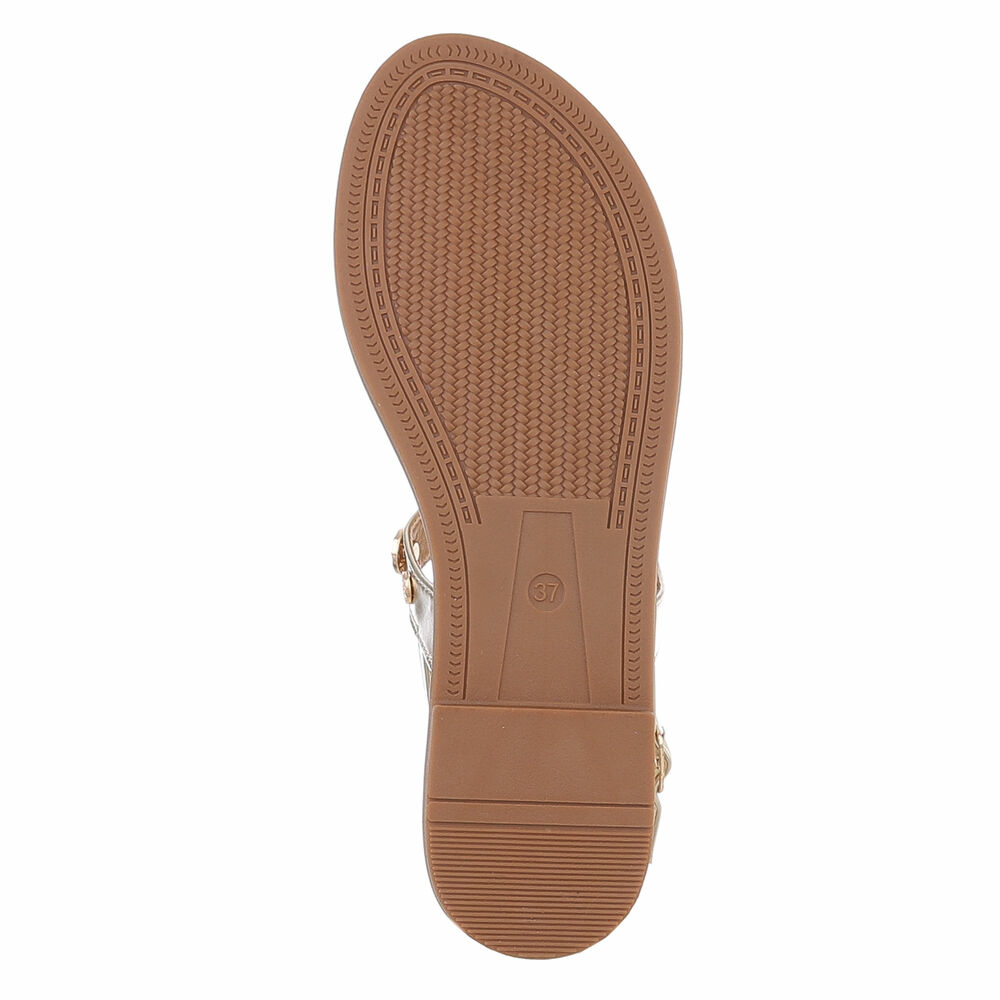 Sandale joase plat - bej dama