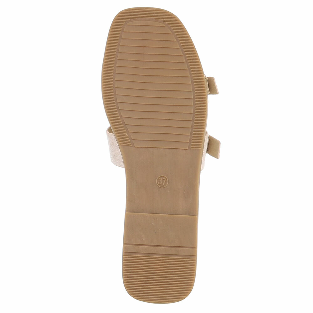 Sandale joase plat - bej dama