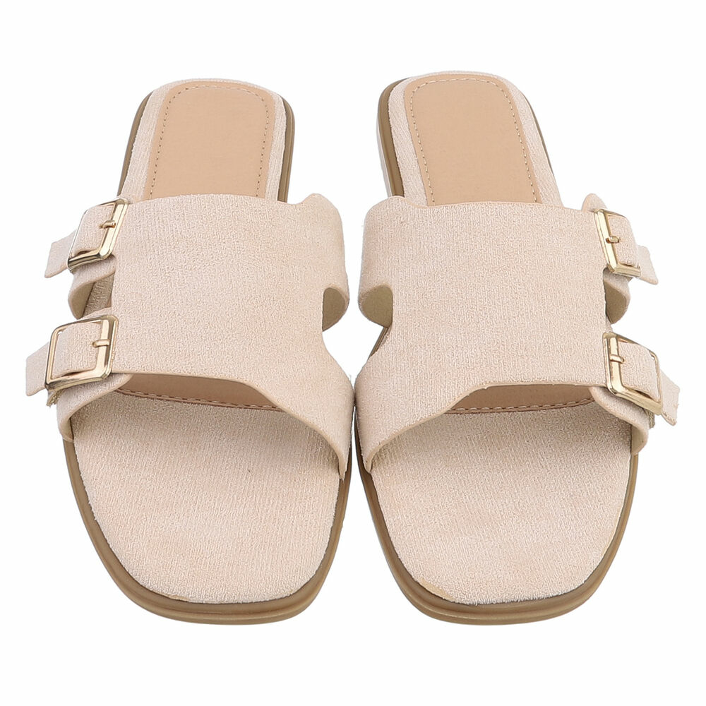 Sandale joase plat - bej dama