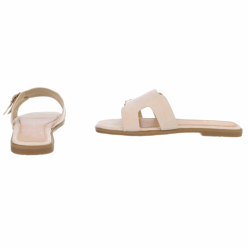 Sandale joase plat - bej dama