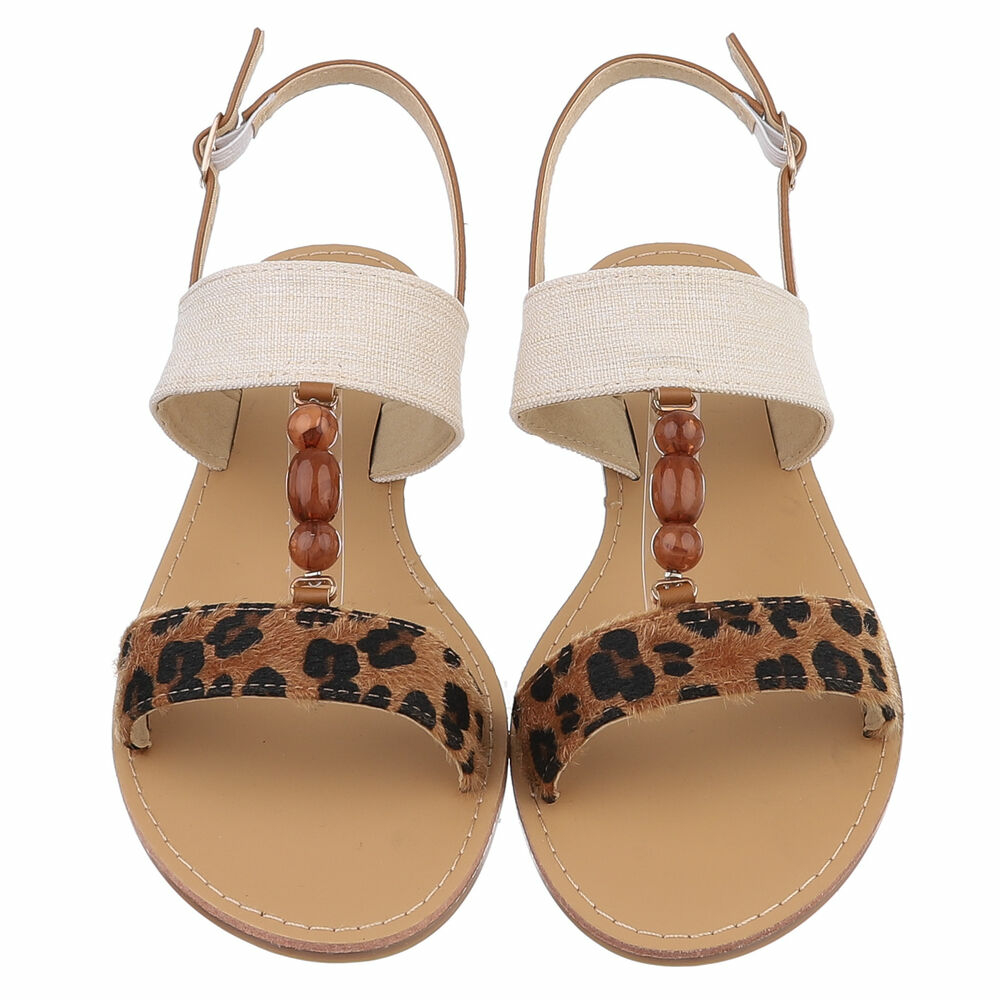 Sandale joase plat - camelleopard dama