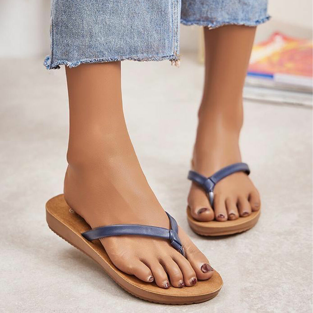 Sandale joase plat - dkblue dama