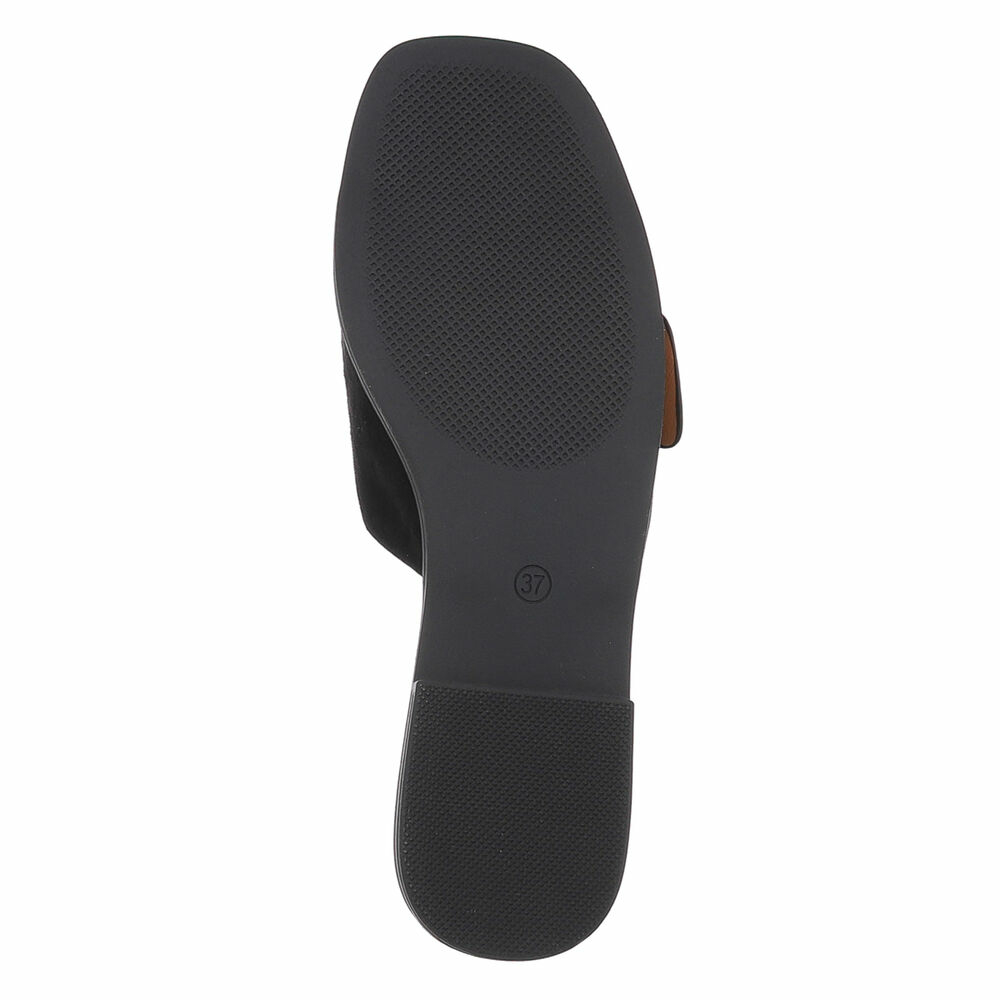Sandale joase plat - negru dama