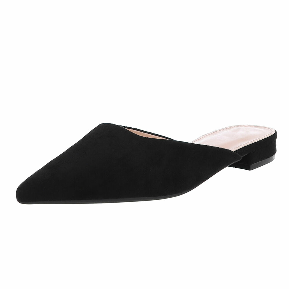 Sandale joase plat - negru dama
