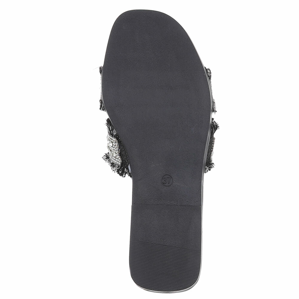 Sandale joase plat - negru dama