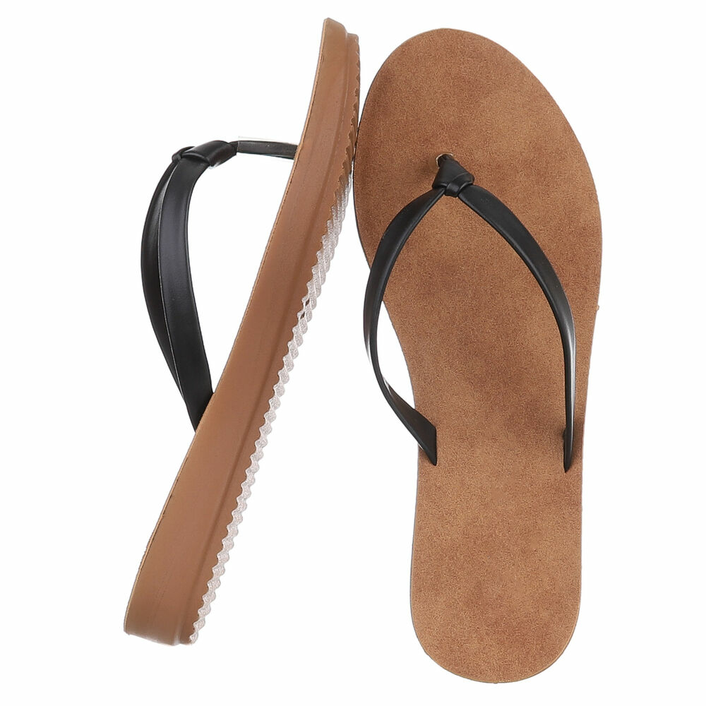 Sandale joase plat - negru dama