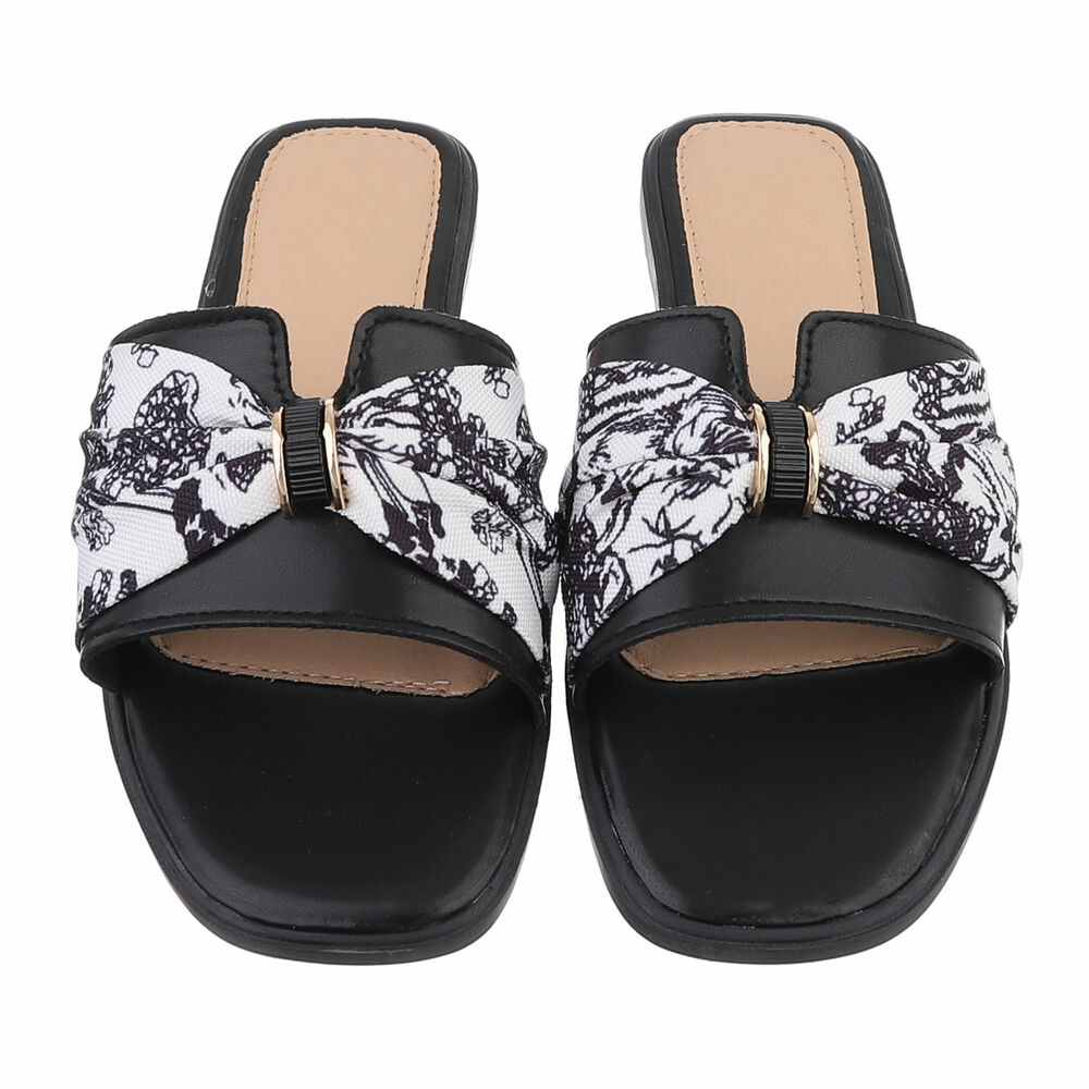 Sandale joase plat - negru dama