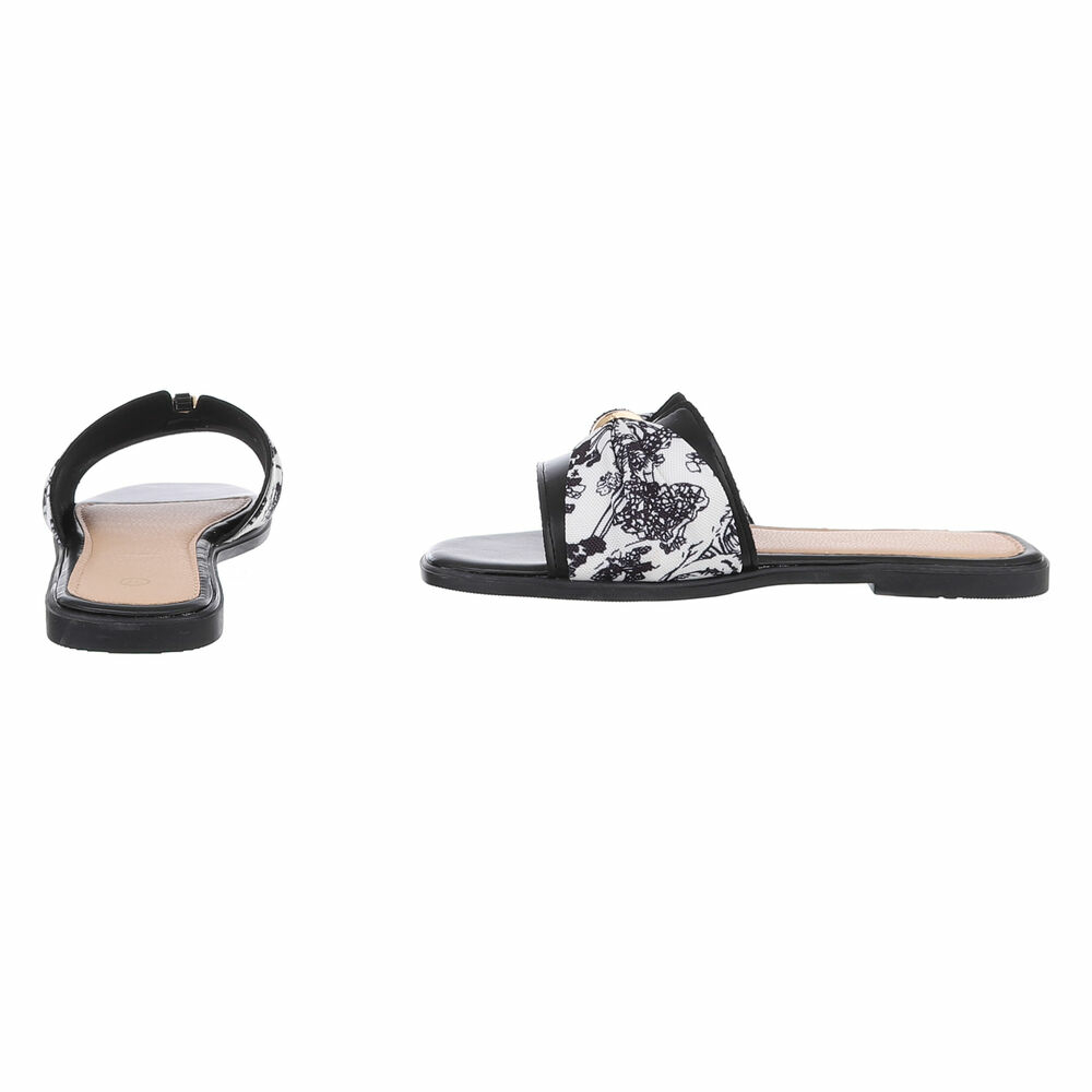 Sandale joase plat - negru dama