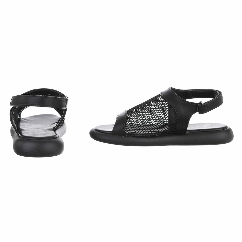 Sandale joase plat - negru dama