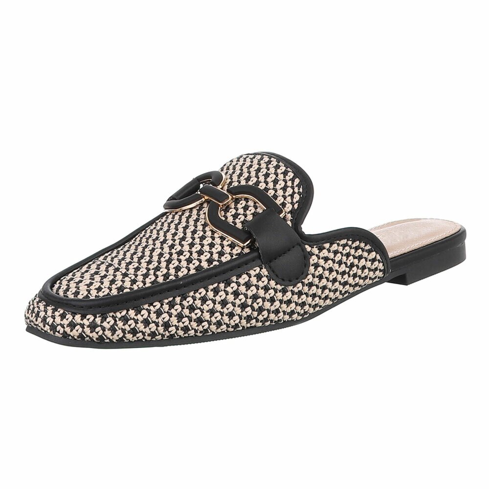 Sandale joase plat - negru dama