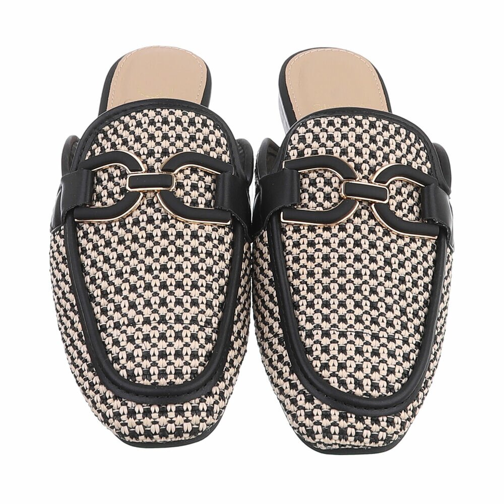 Sandale joase plat - negru dama