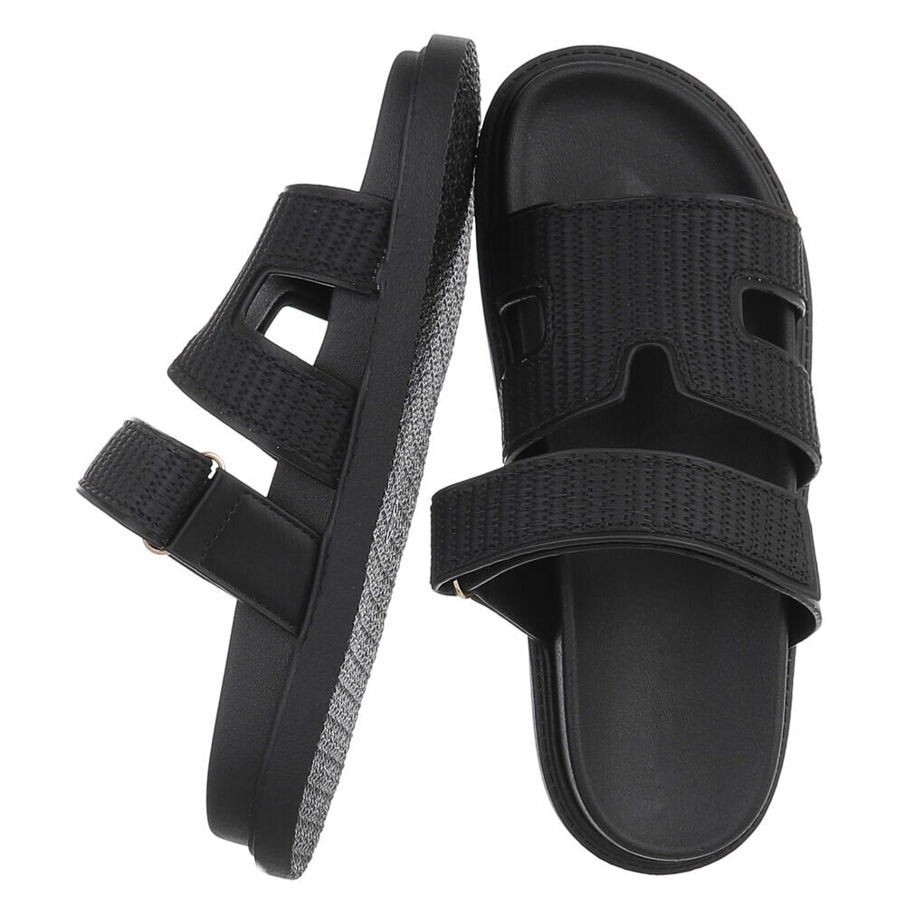 Sandale joase plat - negru dama