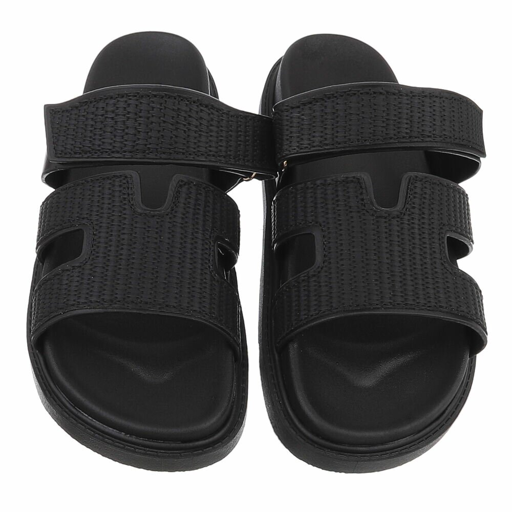 Sandale joase plat - negru dama