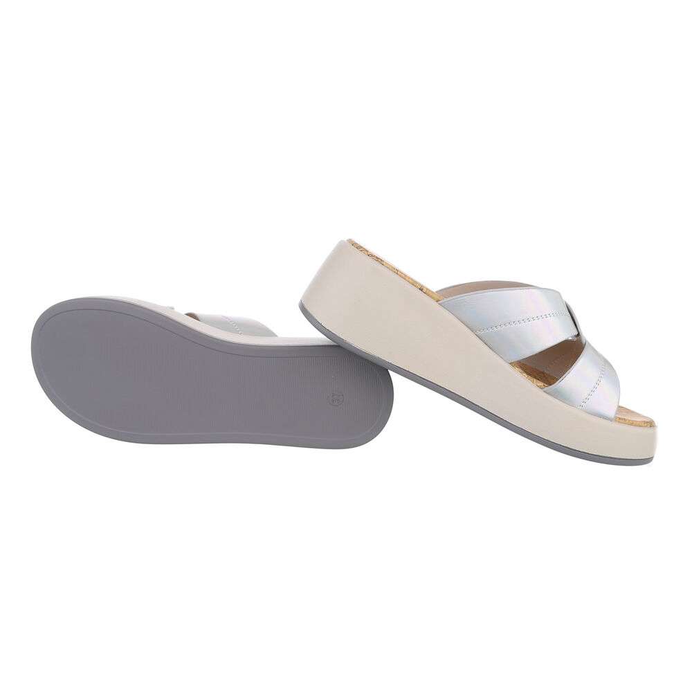 Sandale platforma - argintiu dama