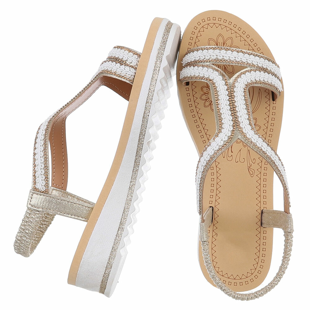 Sandale platforma - auriu dama