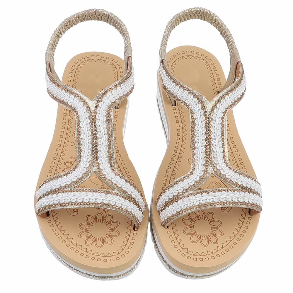 Sandale platforma - auriu dama