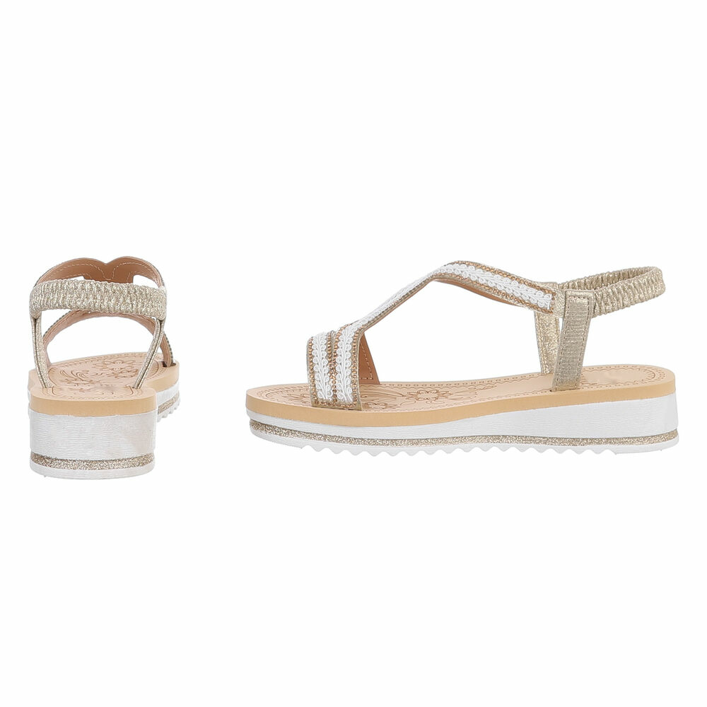 Sandale platforma - auriu dama