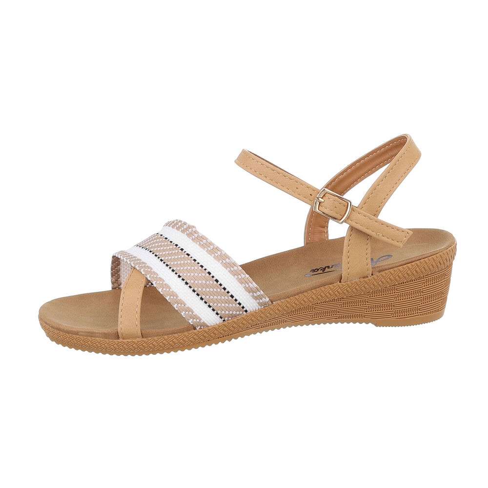 Sandale platforma - bej dama