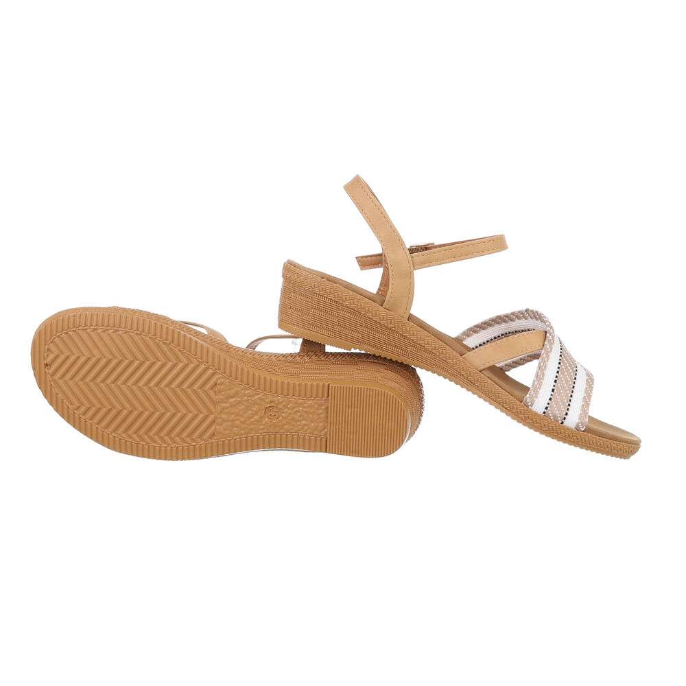 Sandale platforma - bej dama