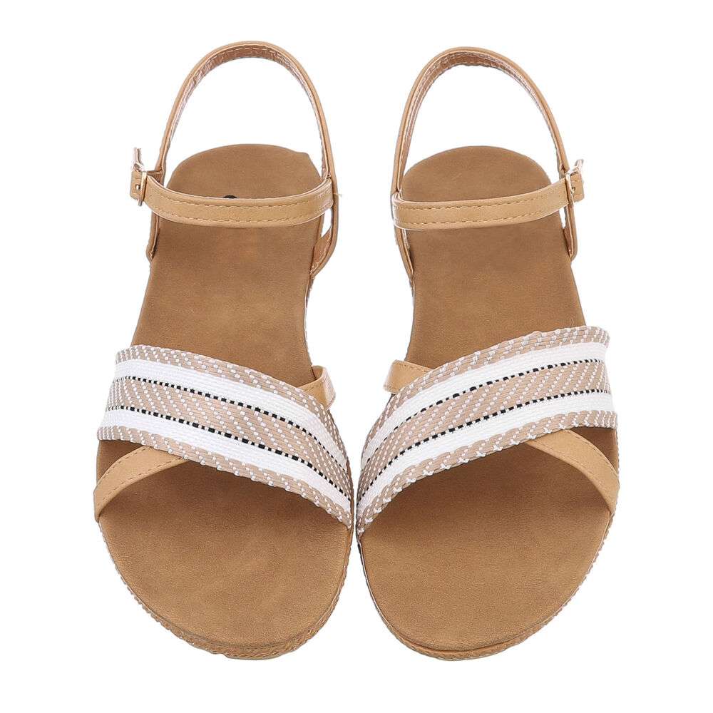 Sandale platforma - bej dama